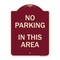 Signmission No Parking in This Area Heavy-Gauge Aluminum Architectural Sign, 24" x 18", BU-1824-23715 A-DES-BU-1824-23715 - alternate 1